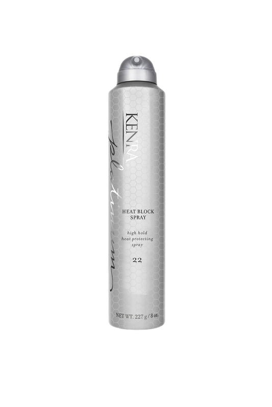 Light Gray Kenra Professional Platinum Heat Block Spray 22 | Heat Protecting Hairspray | All Hair Types | 8 oz.