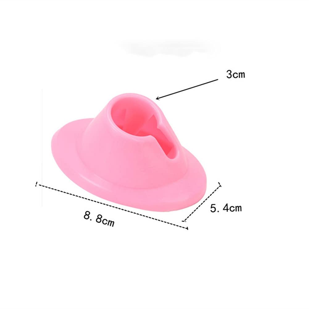 White Smoke SUKPSY 4 Pcs Soft Rubber Nail Polish Bottle Holder Anti-spill Bottle Stand Manicure Display Tools Nail Art Supplies for Nail Organizer Display