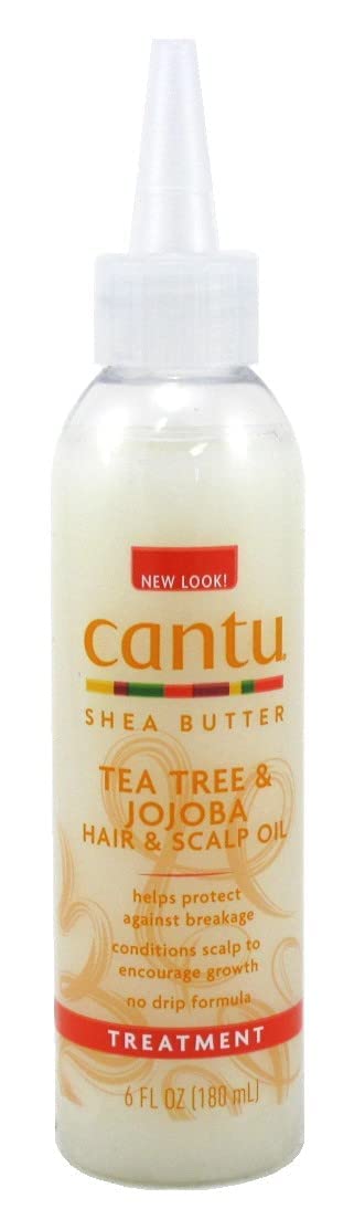 Lavender Cantu Shea Butter Tea Tree & Jojoba Hair & Scalp Oil 6 Ounce (180ml) (3 Pack)