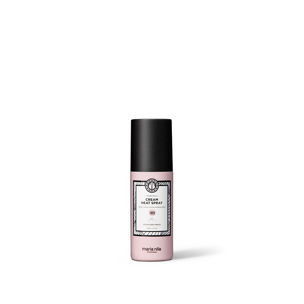 White Smoke Maria Nila Cream Heat Spray, 5.1 Fl Oz, Protects Hair when Using Heating Tools, Pea Protein Prevents Split Ends, 100% Vegan & Sulfate/Paraben free