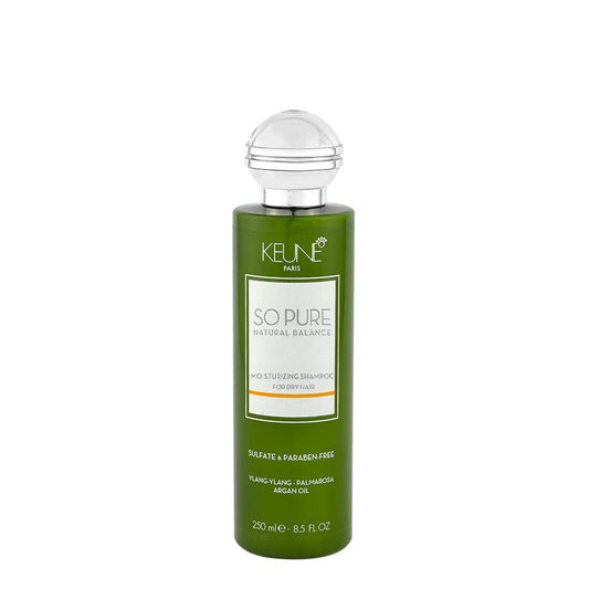 Dark Olive Green Keune So Pure Moisturizing Shampoo, Hydrating & Restorative Cleanser for Dry Hair, 8.5 Fl Oz