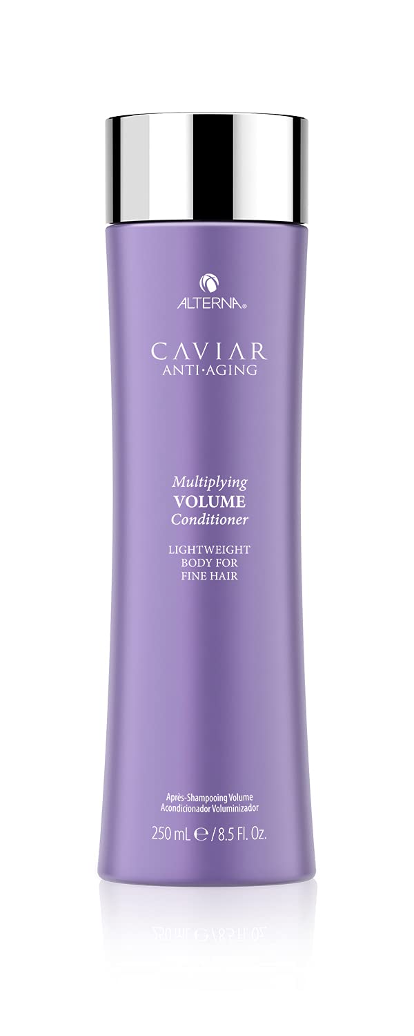 Dark Gray Alterna Haircare CAVIAR Anti-Aging Multiplying Volume Conditioner 8.5Fl Oz | For Fine, Limp or Thin Hair | Create Instant Volume and Thickness | Sulfate Free