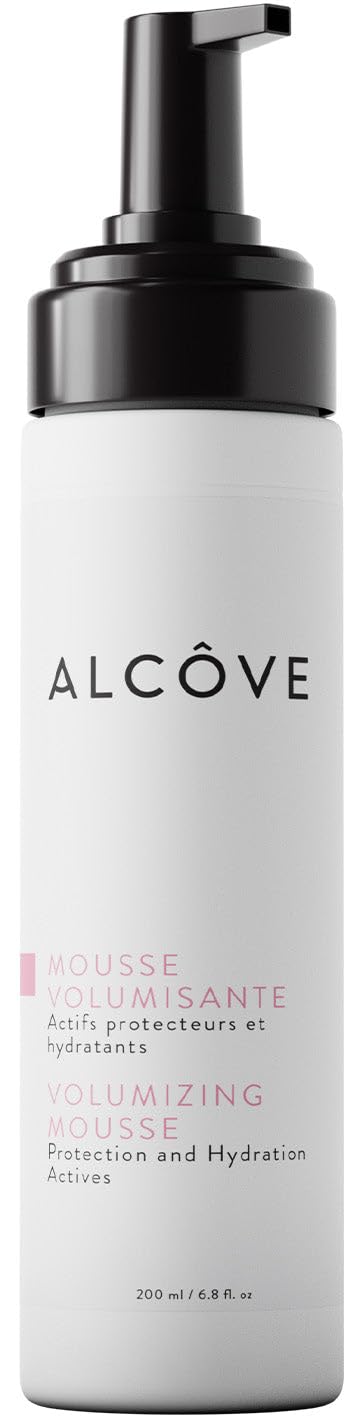Gray Alcôve - Volumizing Mousse - Medium Hold - Fine and Thin Hair - Lightweight Volume - Anti-frizz - Shine and Hydration - Heat Protection - Mango Extract and Sunflower Oil - Color-Safe - 8.5 oz