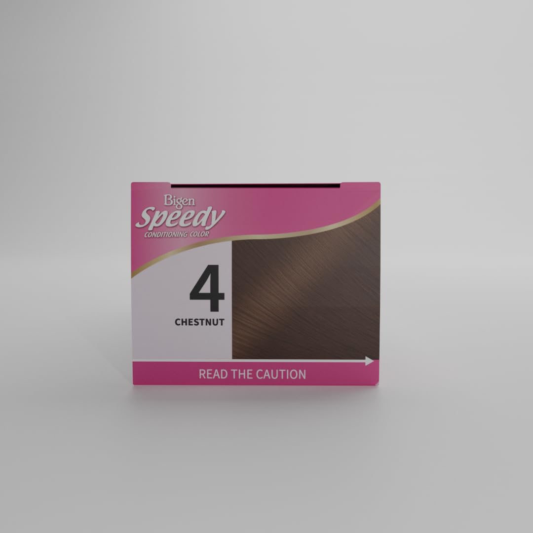 Gray Bigen Speedy Conditioning Color Refill: 4 Chestnut - 3 Pack