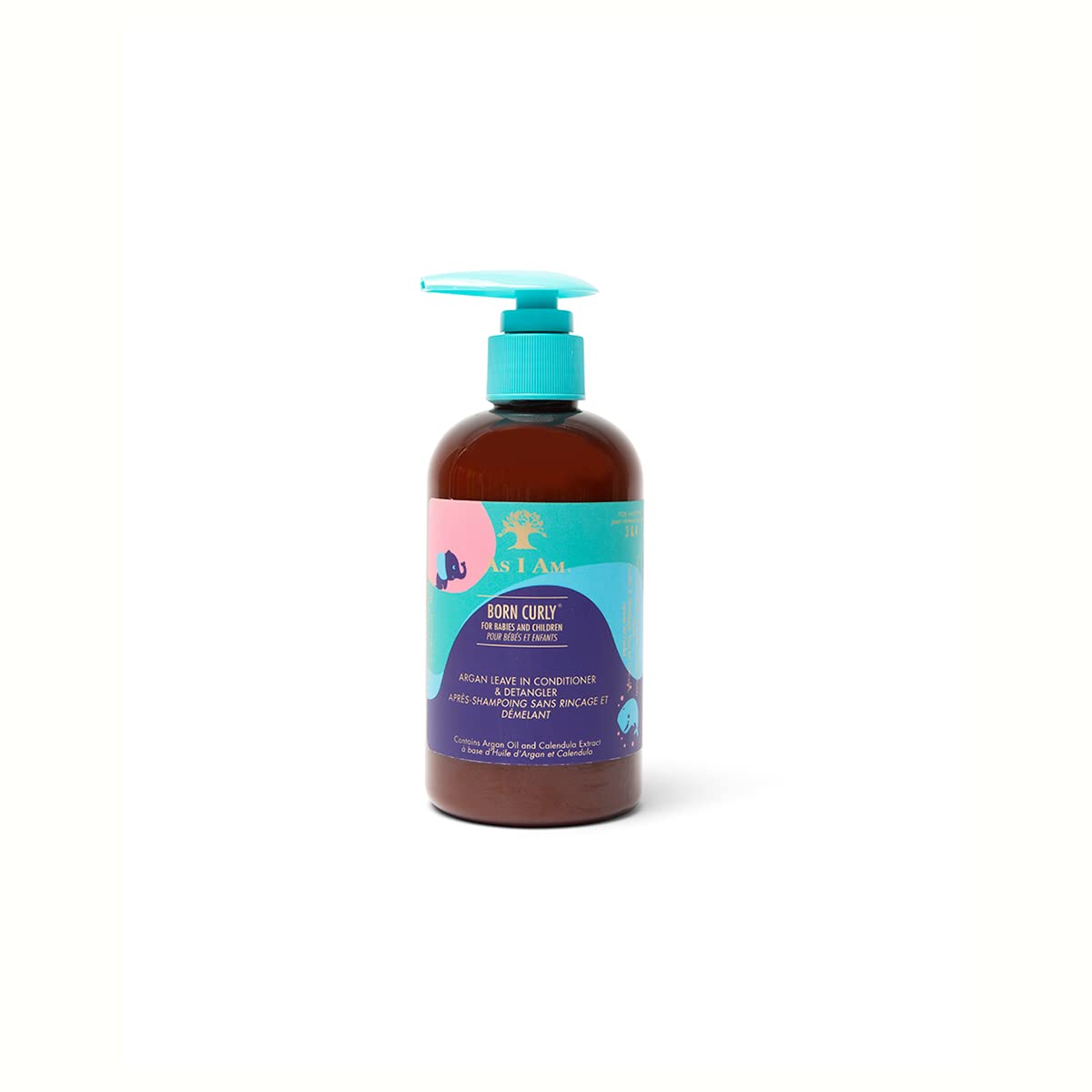 White Smoke As I Am Born Curly Argan Leave-In Conditioner & Detangler - 8 ounce