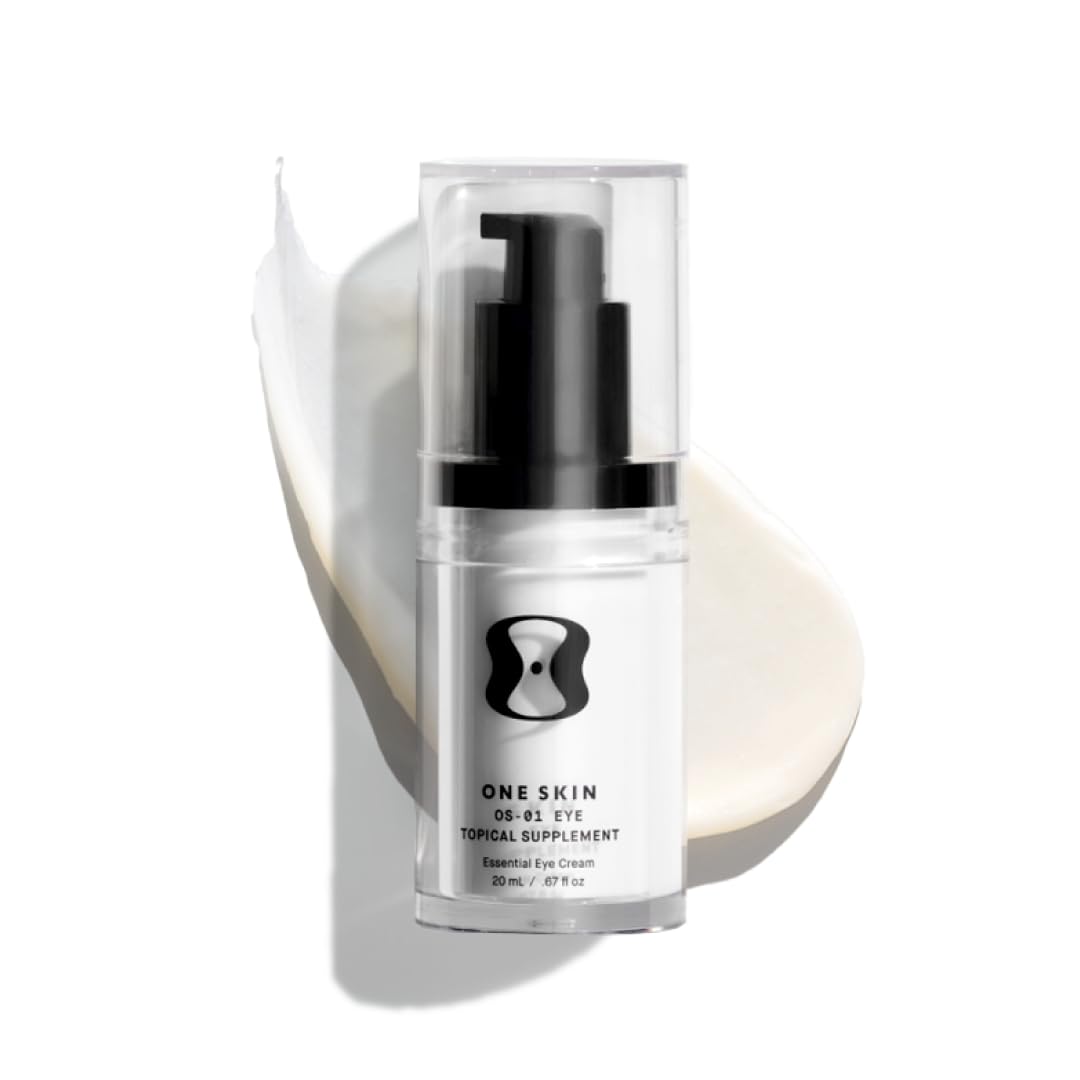 White Smoke oneskin EYE OS-01 Peptide Topical Supplement | Skin Longevity Age Reversal Eye Cream | Safe for Sensitive Skin, Fragrance-Free, 20 mL / 0.67 oz