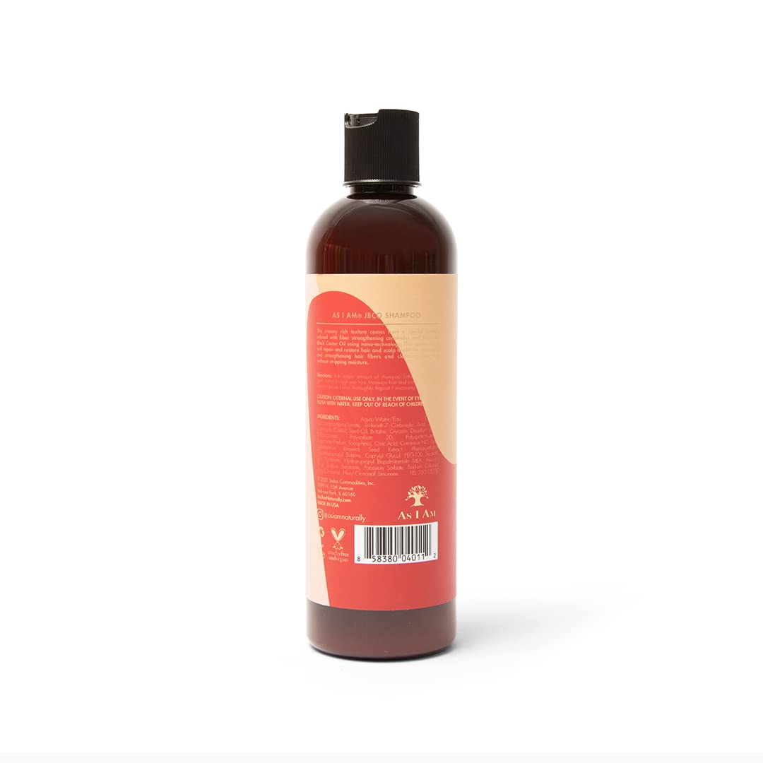 White Smoke As I Am Jamaican Black Castor Oil Shampoo, 355ml