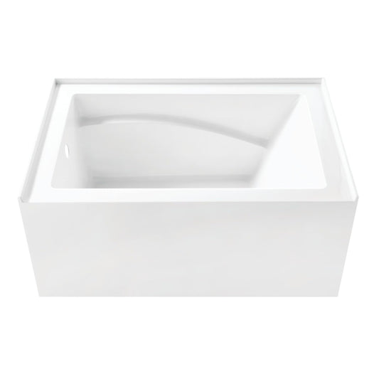 Lavender Aqua Eden VTAM4832L22D 48-Inch Anti-Skid Acrylic 3-Wall Alcove Tub with Left Hand Drain, Glossy White