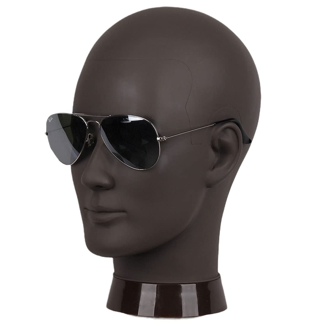 White Smoke Newshair Bald Mannequin Head Male Wig Head Professional Cosmetology for Wig Making and Display Hat Helmet Glasses or Masks Display Head Model with Free Clamp Stand (Black)