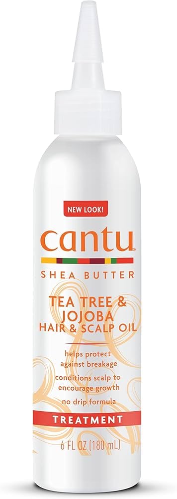 White Smoke Cantu Shea Butter Tea Tree & Jojoba Hair & Scalp Oil 6 Ounce (180ml) (2 Pack)