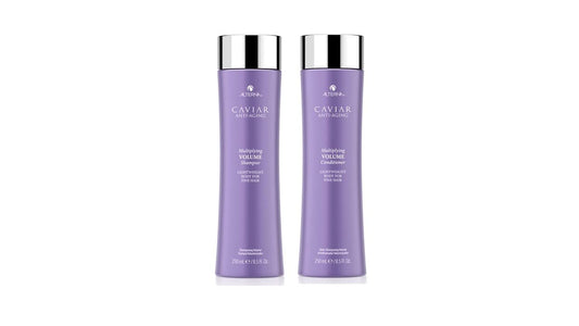 White Smoke Alterna Caviar Anti-Aging Multiplying Volume Shampoo and Conditioner Standard Set, 8.5oz each | For Fine, Thin Hair | Create Instant Volume and Thickness | Sulfate Free