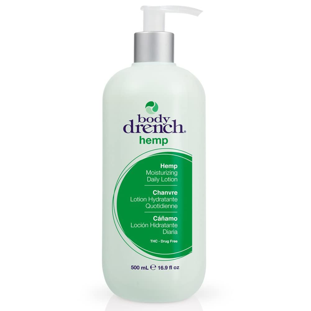 White Smoke Body Drench Moisturizing Body Lotion – Hydrating & Nourishing Hemp Lotion for All Skin Types, with Hemp Seed Oil, 16.9 fl oz