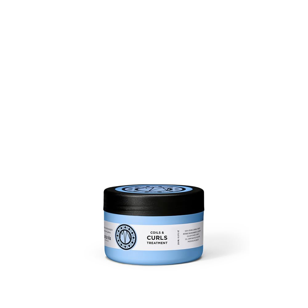 Black Maria Nila Coils & Curls Finishing Hair Mask, 8.5 Fl Oz, For Curly & Wavy Hair, Jojoba oil to Stay Hydrated while Washing