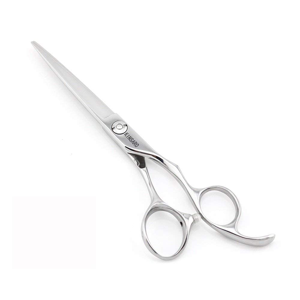 White Smoke 6 Inch Professional Hair Scissors Professional 440C Stainless Steel Hair Cutting Scissors – Hand-Sharpened Japanese Blades, Ergonomic Handle, Ultra-Sharp Barber Shears for Thick Hair & Dog Grooming