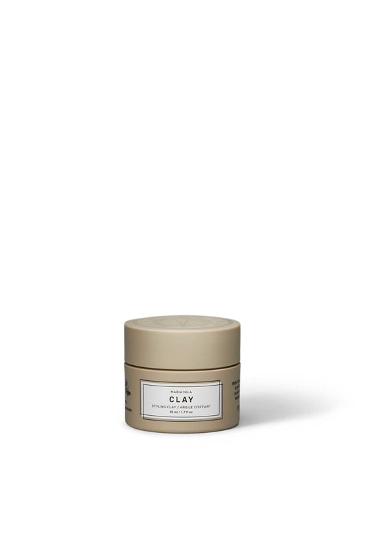 White Smoke Maria Nila Minerals Clay, 1.7 Fl Oz / 50 ml, Hold 3/5, For all Hairstyles, Defining Wax Gives Matte Texture, 100% Vegan & Sulfate/Paraben free