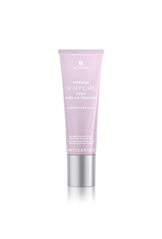 White Smoke Alterna Haircare Renewing Scalp Care Hemp Leave On Vegan Hair and Scalp Treatment, 2.5 Fl Oz Lightweight and Fast Absorbing to Moisturize, Soothe and Calm Scalp