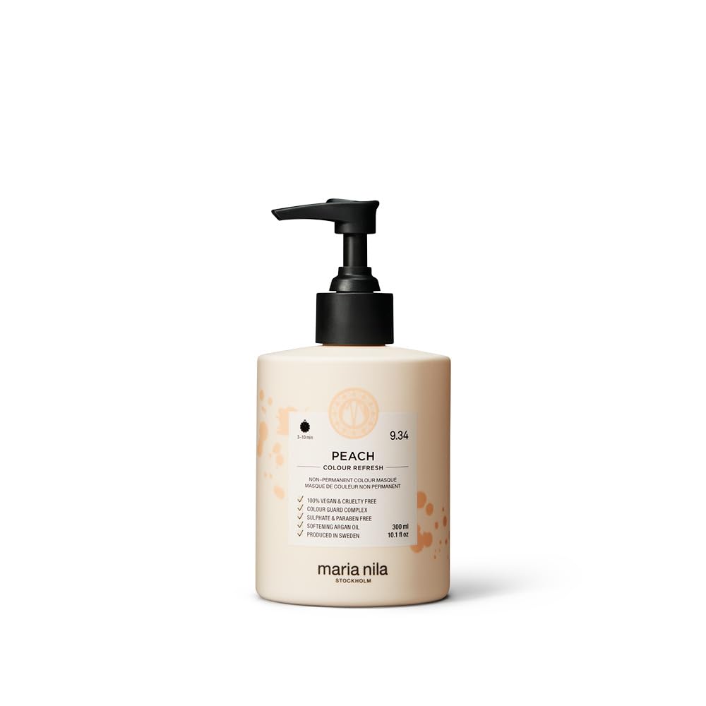 White Smoke Maria Nila Colour Refresh, Peach 10.1 Fl Oz, Peach Hair Mask, Semi-Permanent Pigments, 100% Vegan & Sulfate/Paraben free