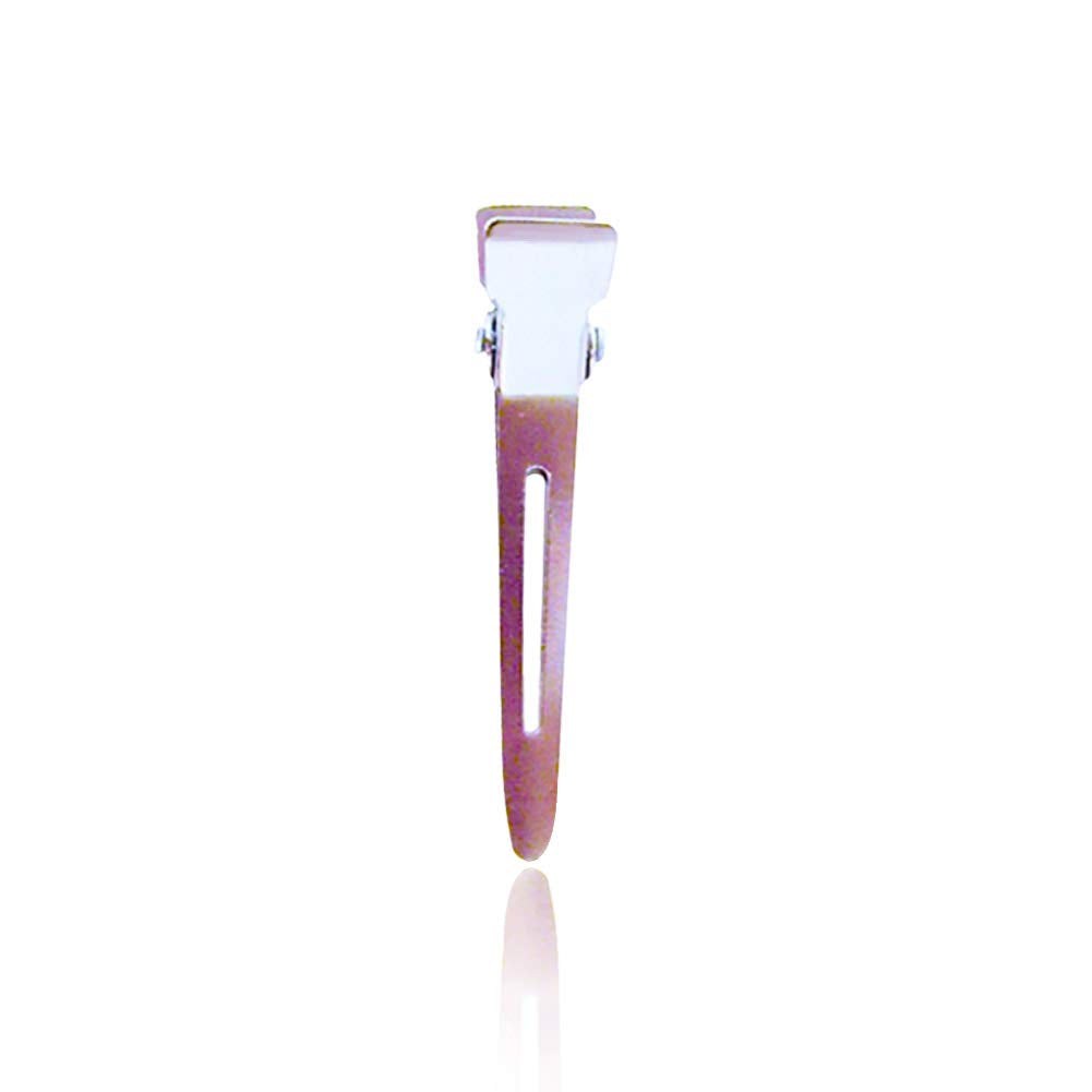 White Smoke Burmax Soft N Style Beauty Salon 80 Single Prong Pin Curl Hair Styling Clips HC-592,One Size