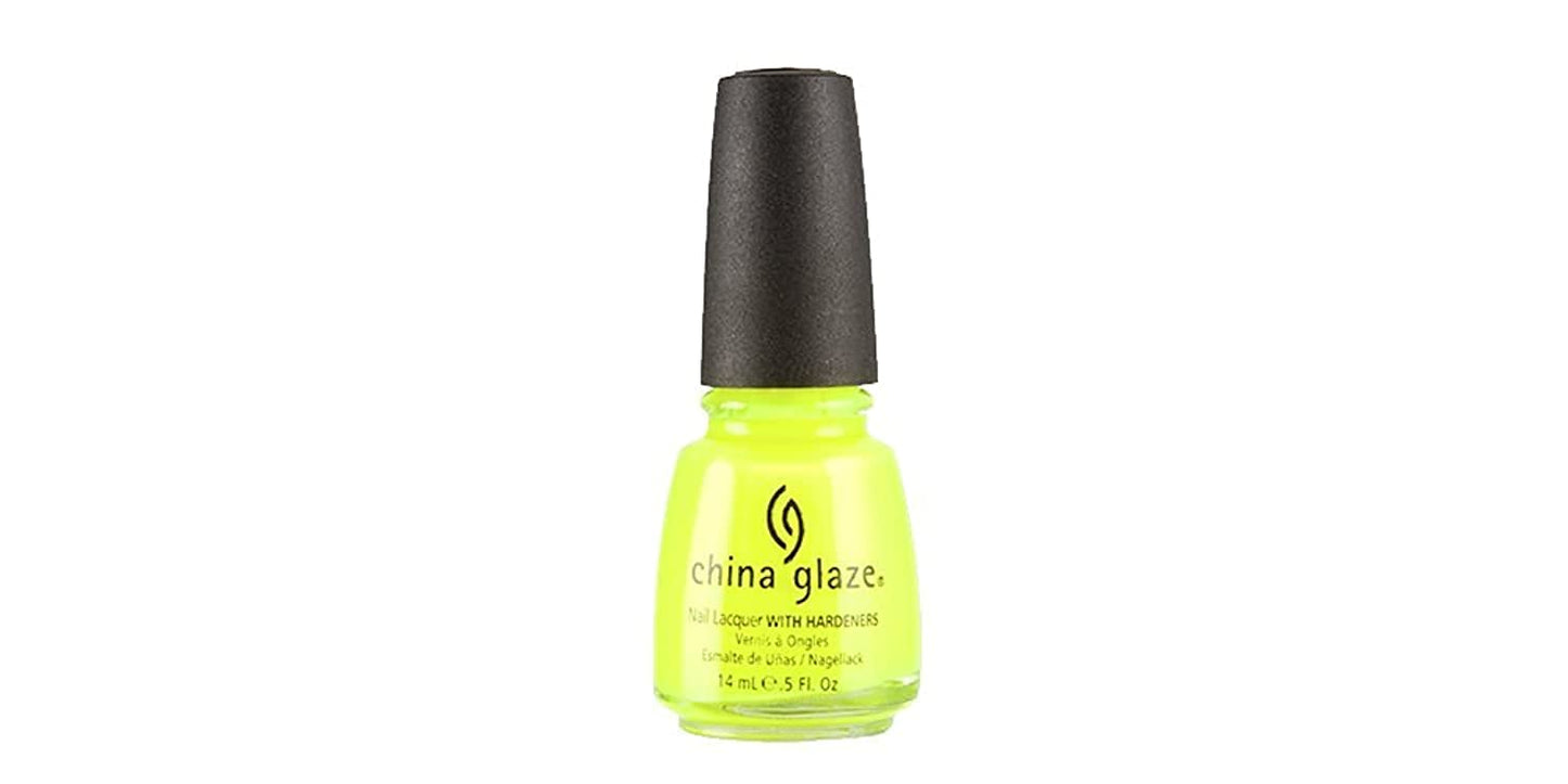 White Smoke China Glaze Nail Polish, Yellow Polka Dot Bikini, 0.5 Fluid Ounce