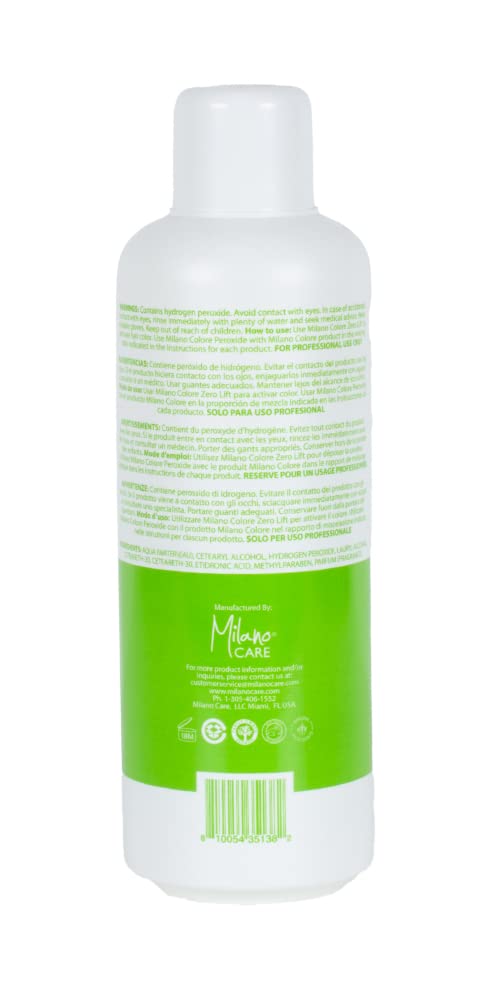 Light Gray 7 Volume Creme Developer, Zero Lift, Milano Care 5.07 oz/150 ml