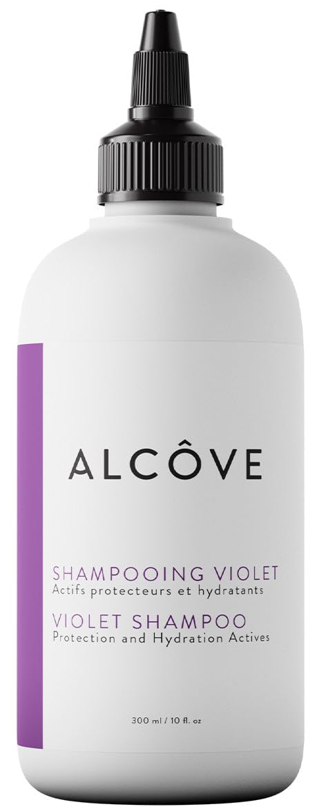 White Smoke Alcôve - Violet Shampoo - Evening Primrose Oil, Mango Extract, and Argan Oil - Sulfate-Free - Blonde Hair - Colored Hair - Neutralize Yellow Tones - Refresh Highlights - Color-Safe -10oz