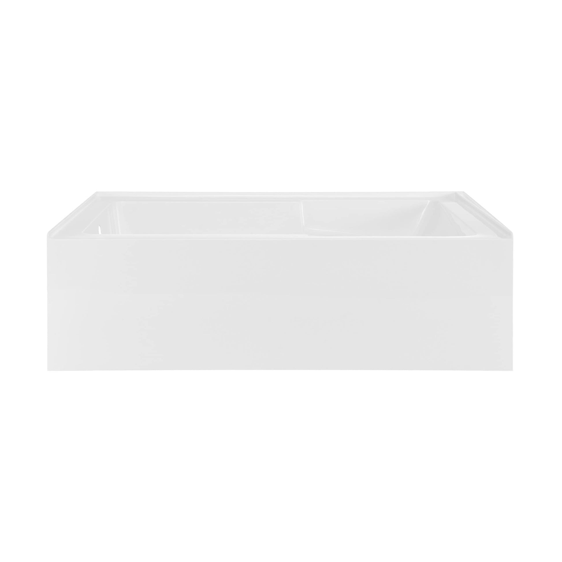 Lavender Lausanne 72" x 36" Left-Hand Drain Alcove Bathtub with Apron