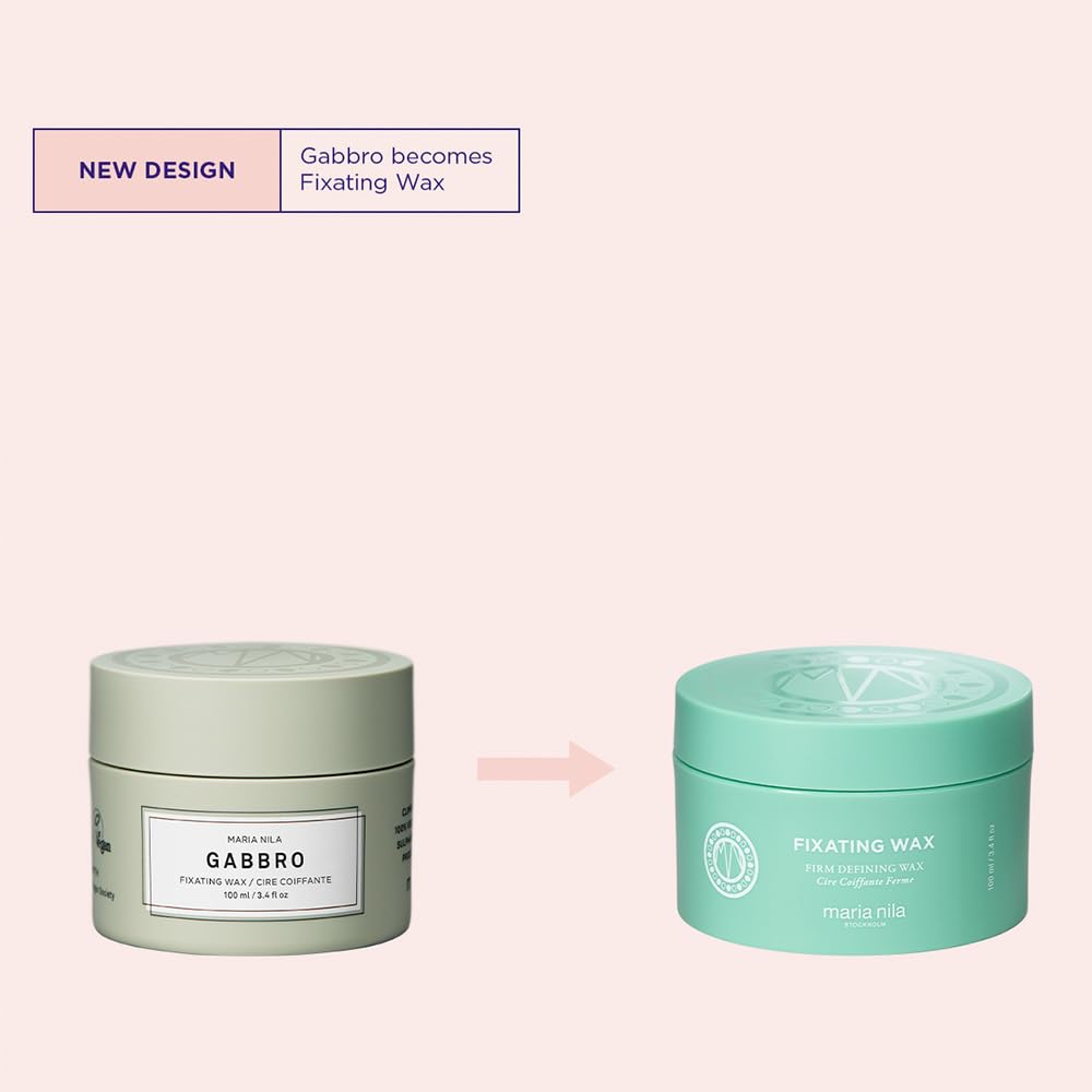 Misty Rose Maria Nila Fixating Wax, 100 ml, Hold 4/5, Low Shine and Matte Finish, Long-lasting Hold, For Shorter Hair Types, 100% Vegan