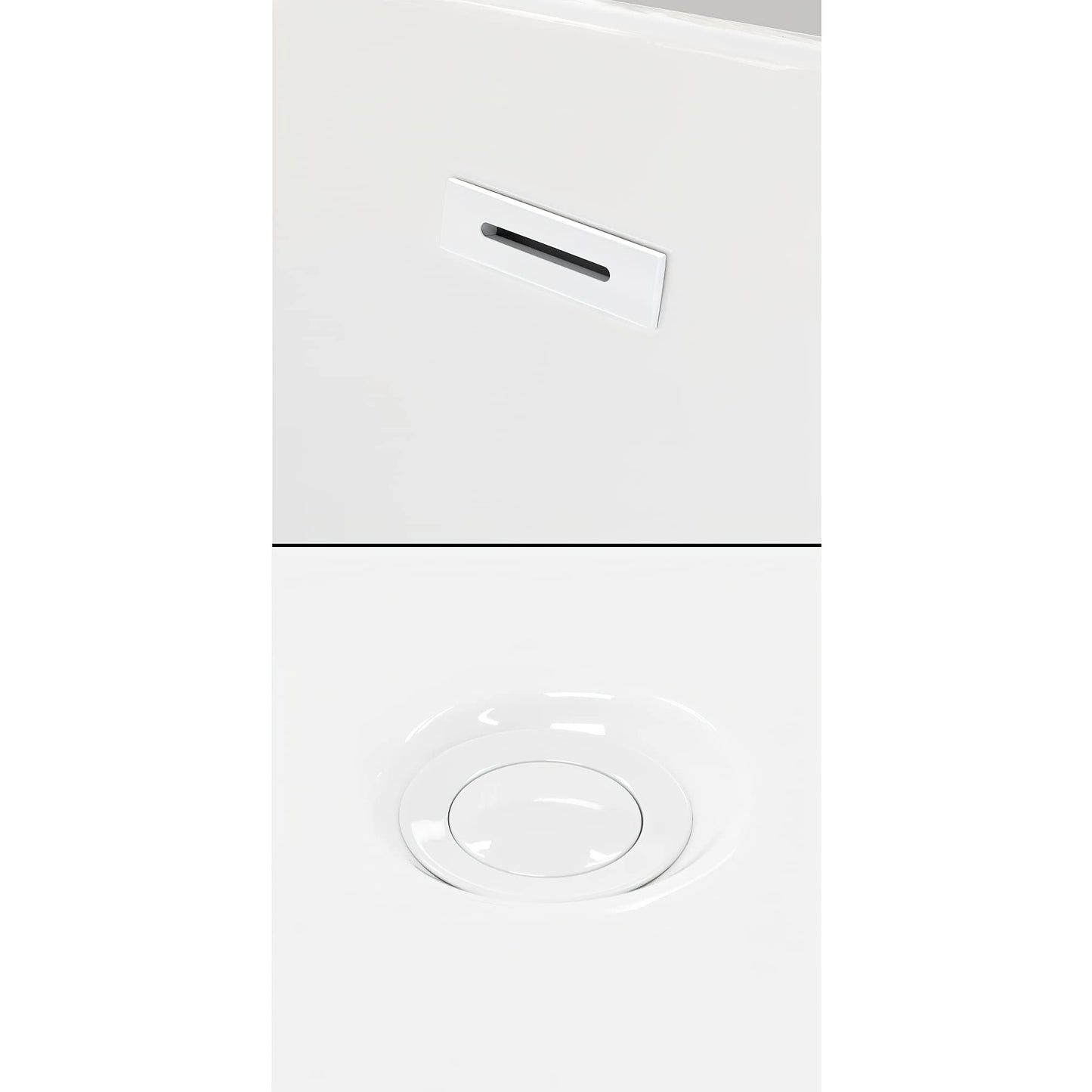 Lavender Grayley 60 x 30 Inch Alcove Bathtub in White with Right-Hand Drain and Overflow Trim in Shiny White