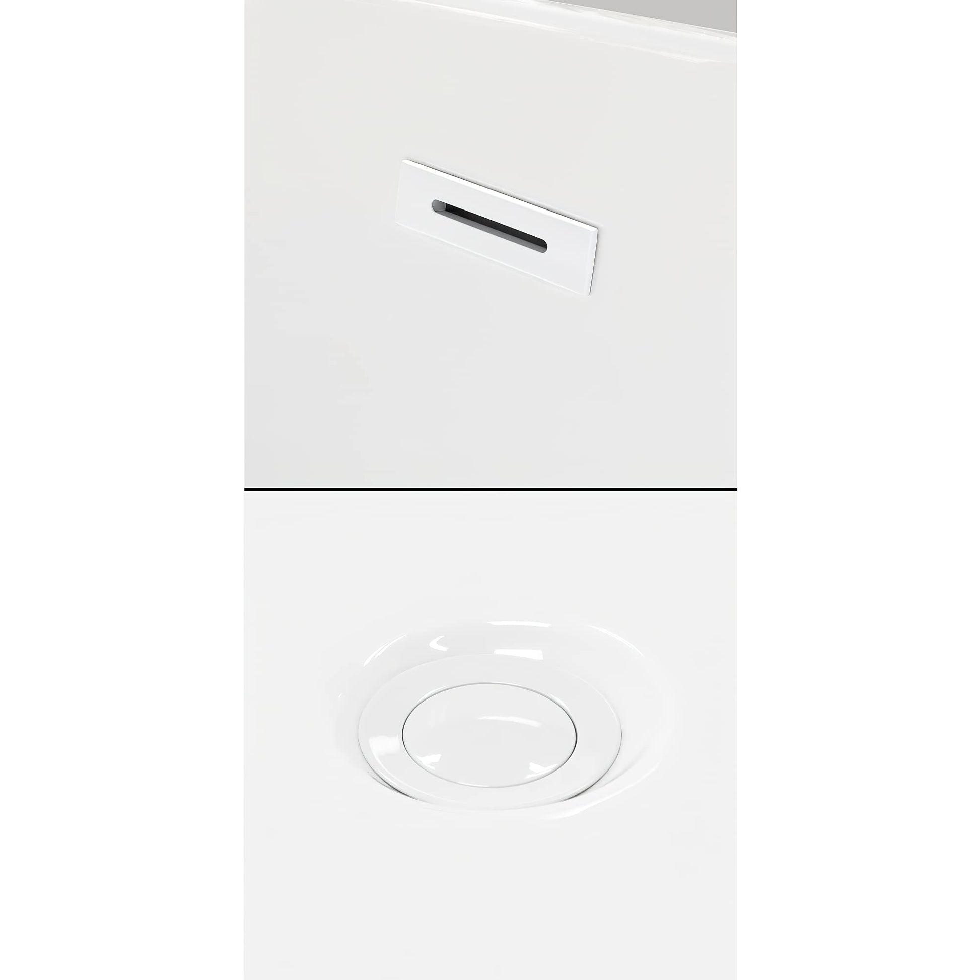 Lavender Grayley 60 x 30 Inch Alcove Bathtub in White with Right-Hand Drain and Overflow Trim in Shiny White