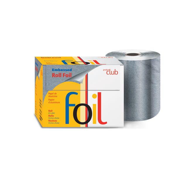 White Smoke Product Club Embossed Silver Foil Roll 250'