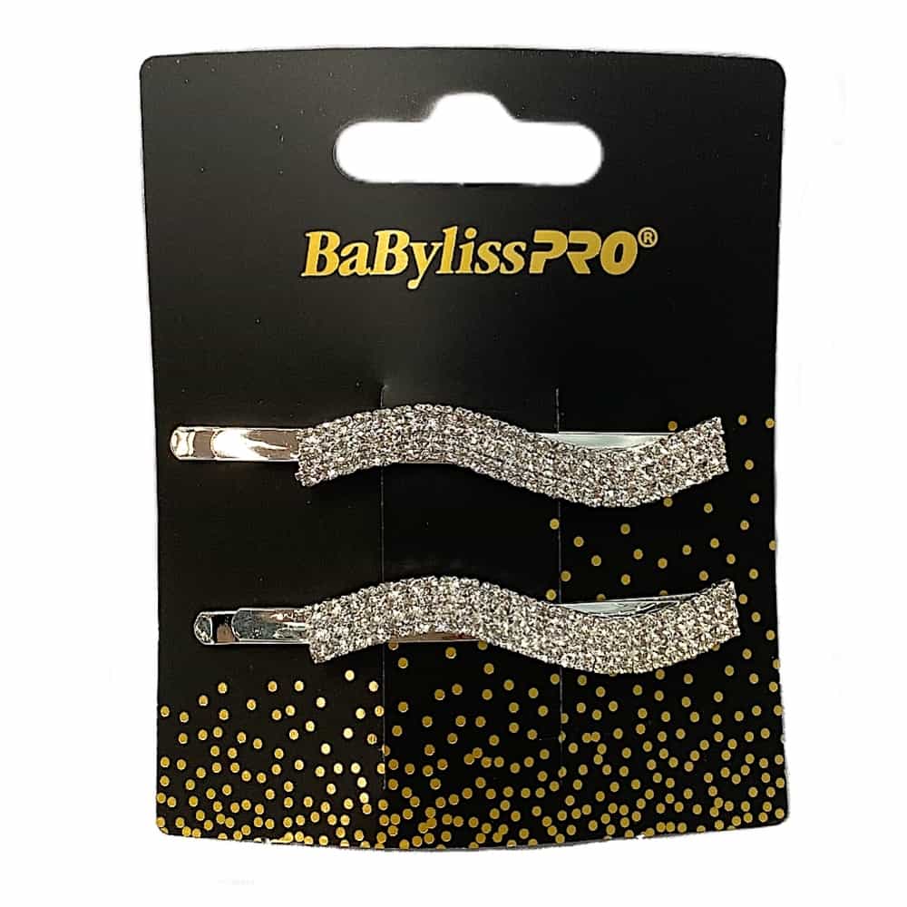 Black BaBylissPRO Crystal Wave Hair Pin 2PK BESSOHA1UCC 42533