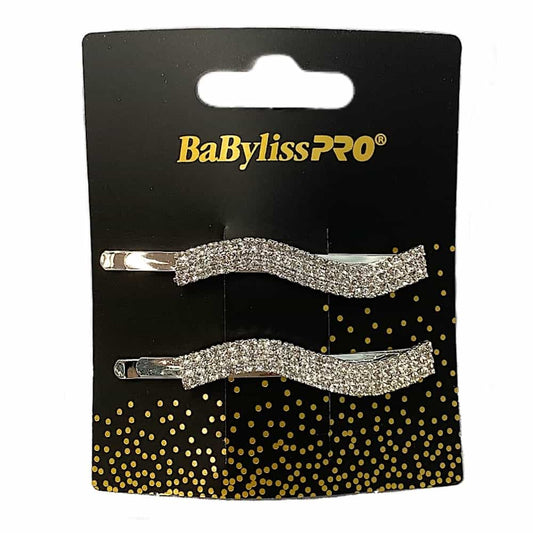 Black BaBylissPRO Crystal Wave Hair Pin 2PK BESSOHA1UCC 42533