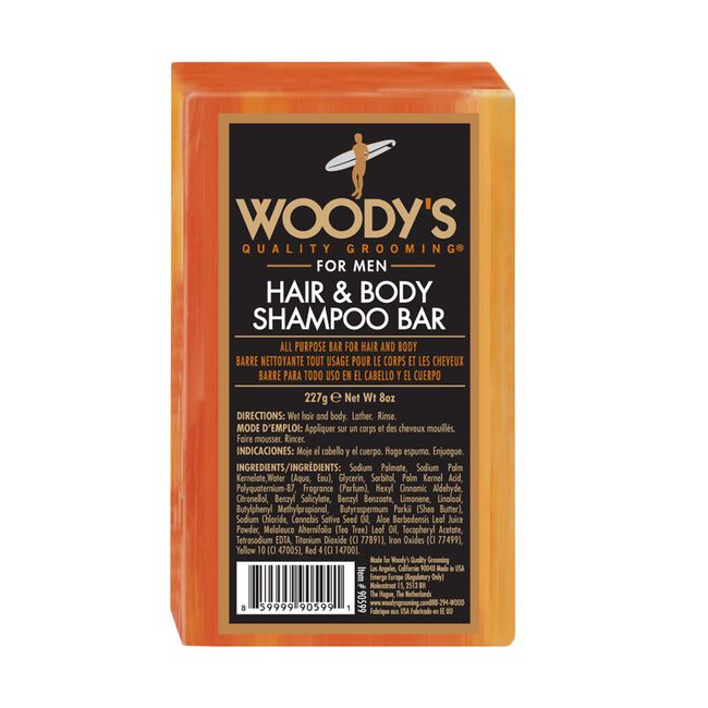 Black Woodys Hair & Body Shampoo Bar