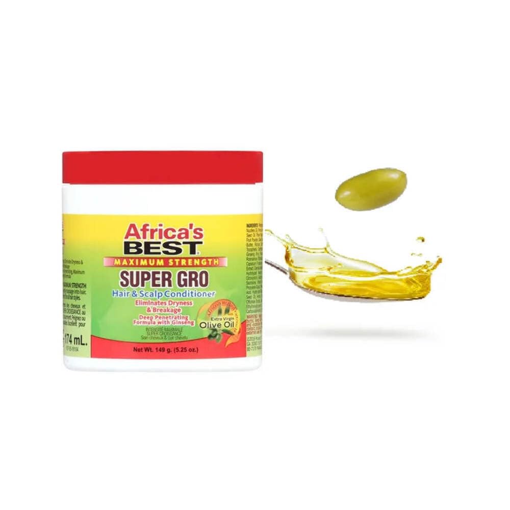 White Smoke Africa's Best, Super Gro Maximum Hair and Scalp Conditioner