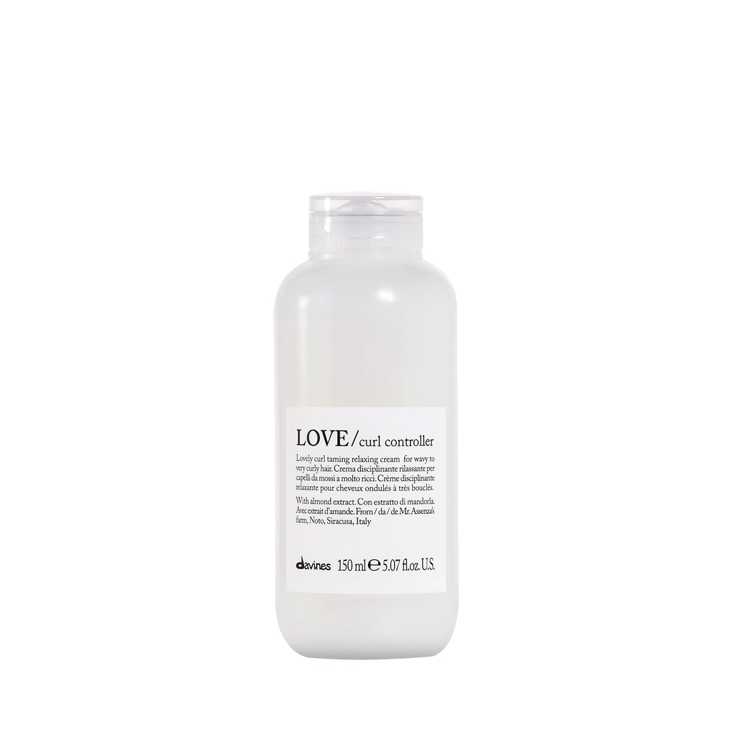 Lavender Davines LOVE Curl Controller, Relaxing Anti-Frizz Effect Cream for Wavy and Curly Hair - Defines Texture, Leaving Soft, Light & Elastic Curls even in High Humidity with Almond Extract, 5.07 Fl Oz