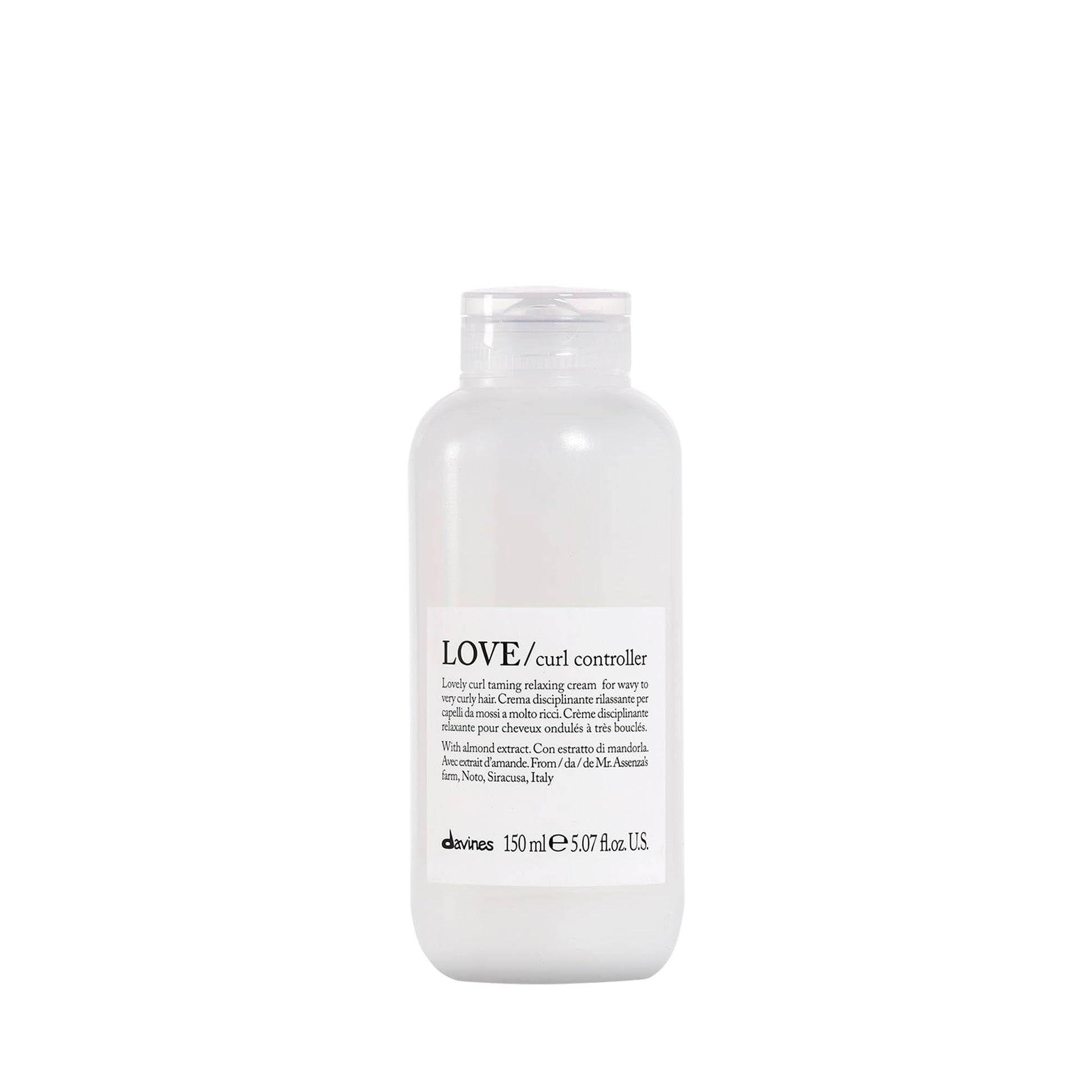 Lavender Davines LOVE Curl Controller, Relaxing Anti-Frizz Effect Cream for Wavy and Curly Hair - Defines Texture, Leaving Soft, Light & Elastic Curls even in High Humidity with Almond Extract, 5.07 Fl Oz