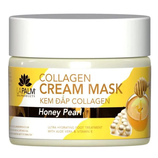 White Smoke La Palm Spa Products Collagen Cream Mask - Honey Pearl 12oz