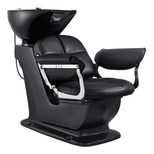 White Smoke DIR Beauty Salon Shampoo Backwash Unit, Hair Washing Shampoo Sink MOCHILAGON, Black