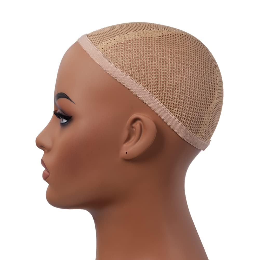 White Smoke J&F CO. Realistic Europe and America Female Mannequin Head with Shoulder Display Manikin Heads Bust for Wigs,Makeup,Beauty Accessories