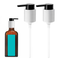 White Smoke LSAUVWN 2PCS Dispenser Pump Replacement Compatible with MOROCCANOIL Treatment 1.7/3.4/4.2 Fl Oz (Not for Travel Size), Plastic Pumps Head with Lock Clip for Hair Oil Bottle (Bottle Not Included)