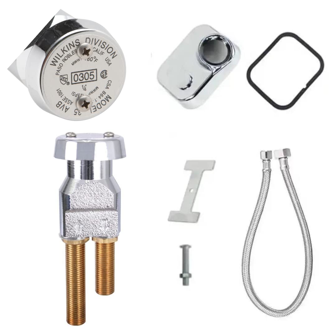 White Smoke Vacuum Breaker for Shampoo Bowl Salon Sink Use Complete Kit Omwah (1)