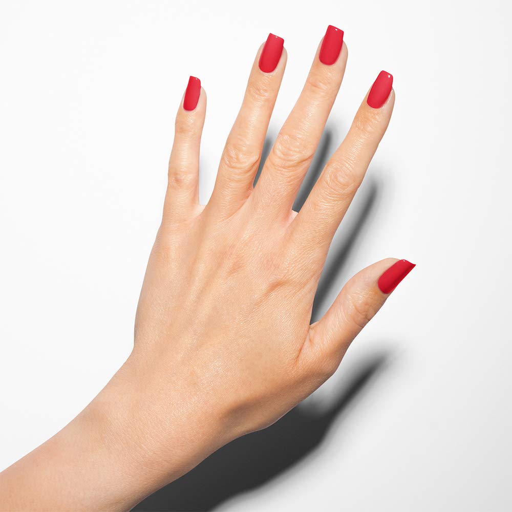 White Smoke Gelish Xpress Dip Fire Cracker Color Dip Powder, Red Nail Dip Powder, Red Nail Dip, 1.5 ounce