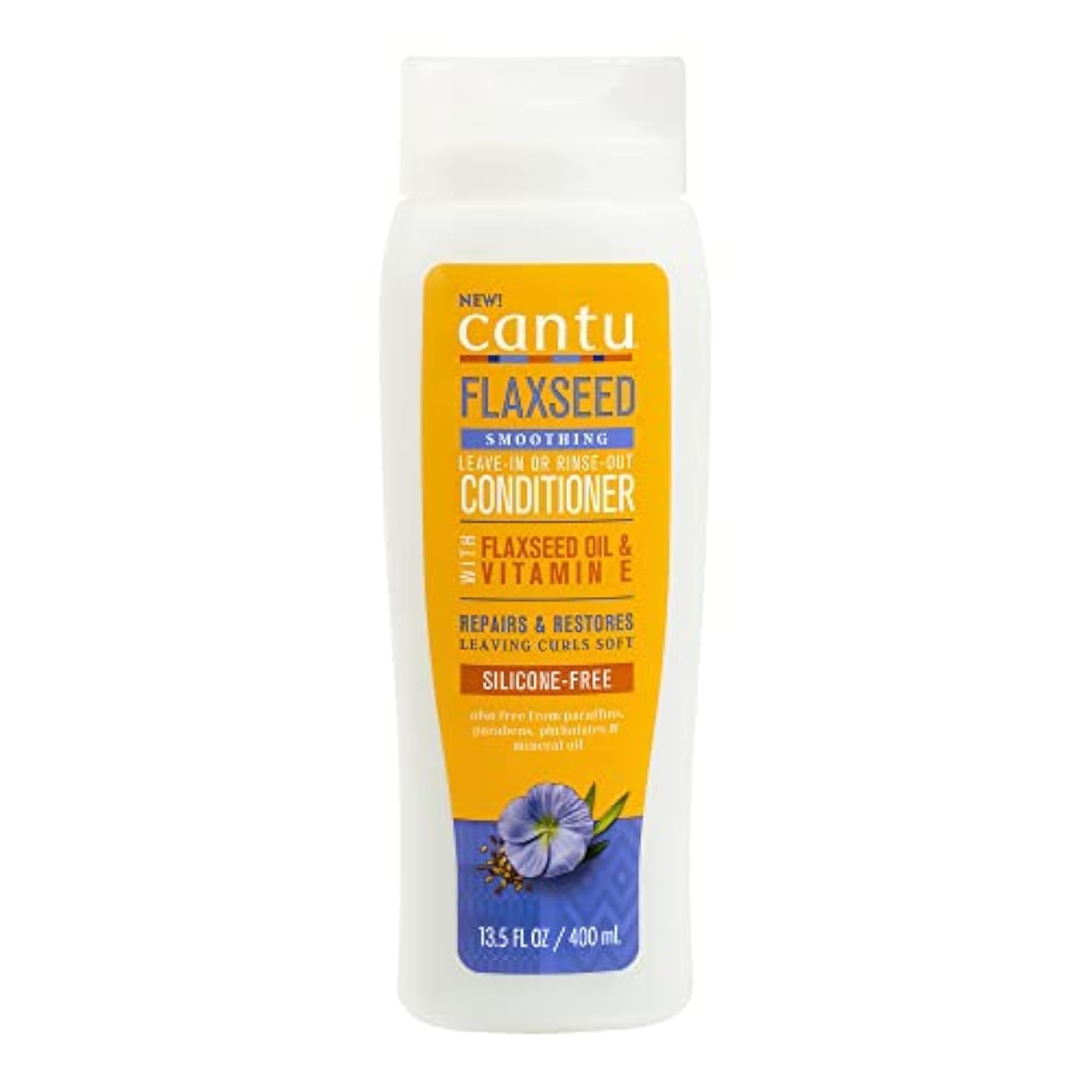 Lavender Cantu Flaxseed Conditioner Leave-In Or Rinse-Out 13.5 Ounce