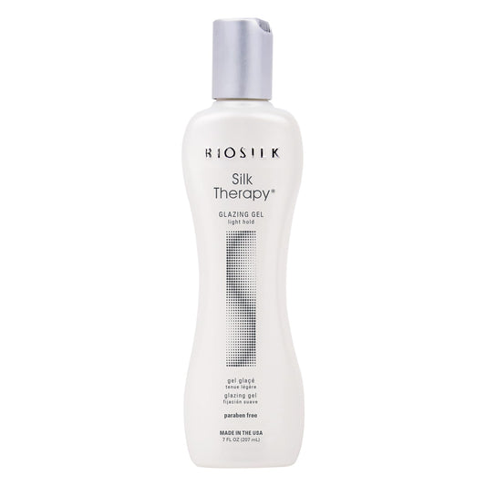 Lavender BioSilk Silk Therapy Glazing Gel, Light-Hold Styling Gel For Shine Without Stickiness, Sulfate, Paraben, & Cruelty-Free, 7 Oz