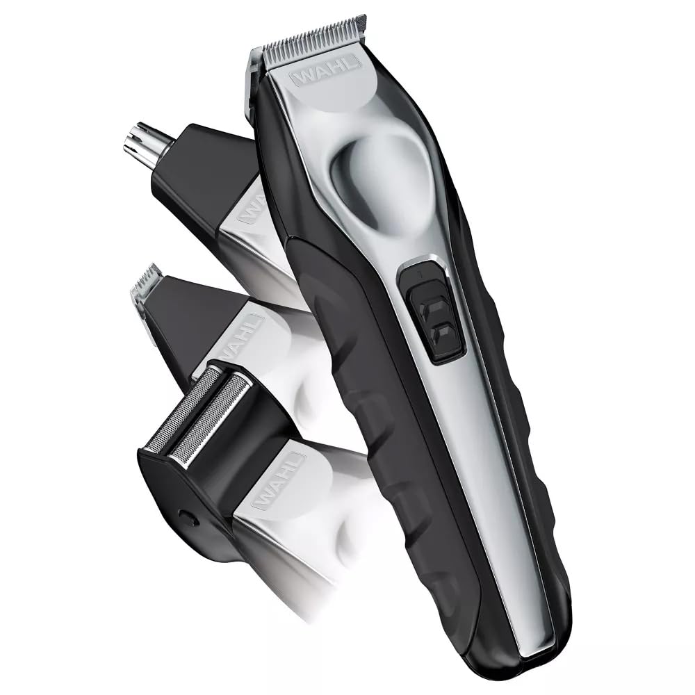 White Smoke Wahl Lithium Ion Multi-Groomer Chrome, Black, 14.4 Ounce