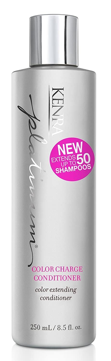 Light Gray Kenra Professional Platinum Color Charge Conditioner | Color Extending | Recharges Hair Color Up To 50 Washes | Lightweight Moisturizer | Maximum Color Retention | All Hair Types & Colors | 8.5 fl. Oz