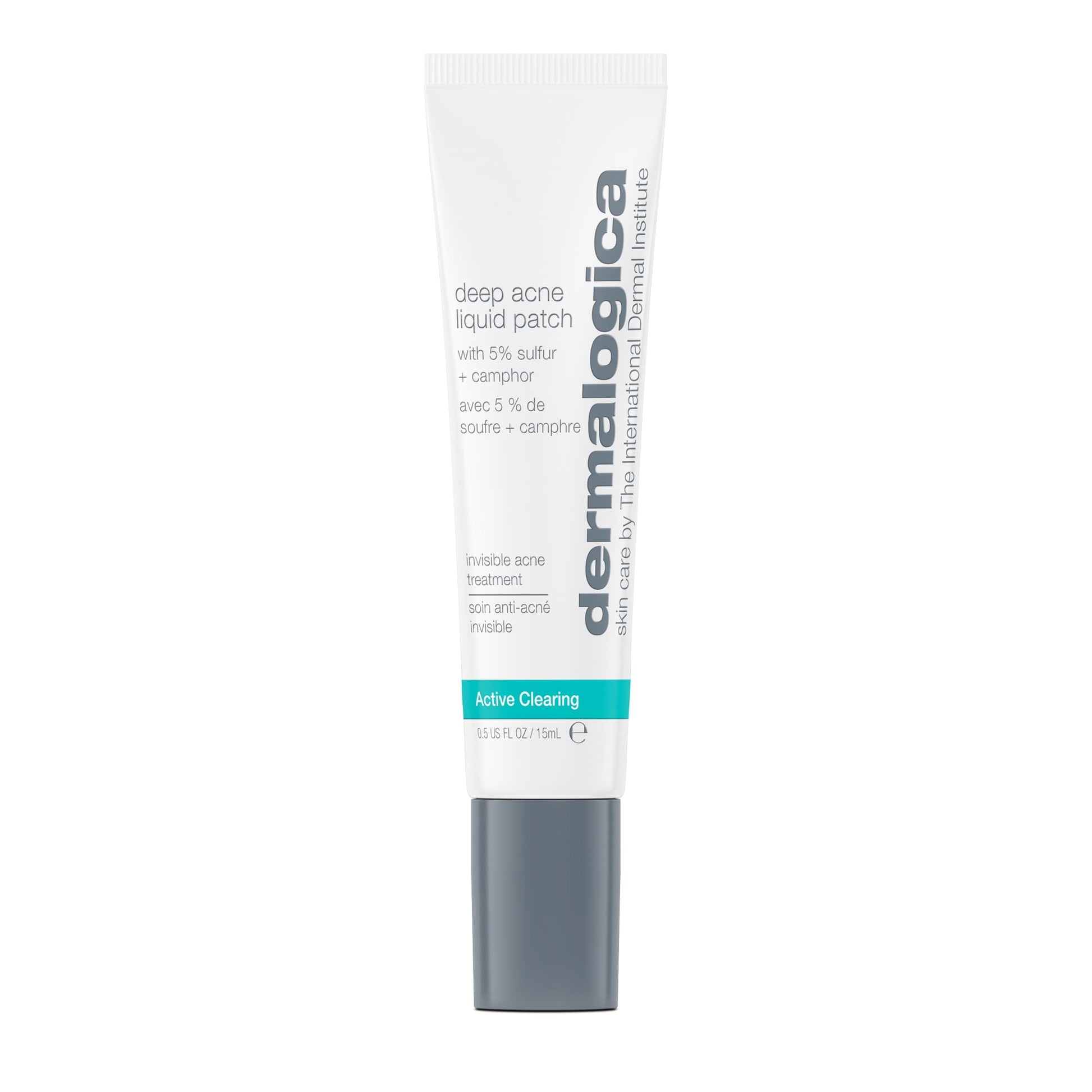 Lavender Dermalogica Deep Acne Liquid Patch, Sulfur Acne Treatment with Niacinamide, Invisible Spot Treatment for Blemish-Prone Skin – 0.5 fl oz