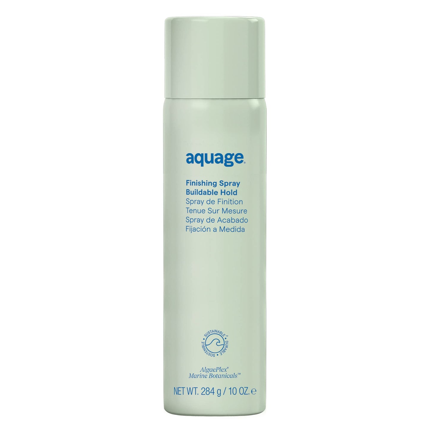Light Gray Aquage Finishing Hair Spray for Women & Men - Volumizing + Flexible Holding Spray for Shine and Long Lasting Style - Professional Hair Styling Products (3.5 oz)