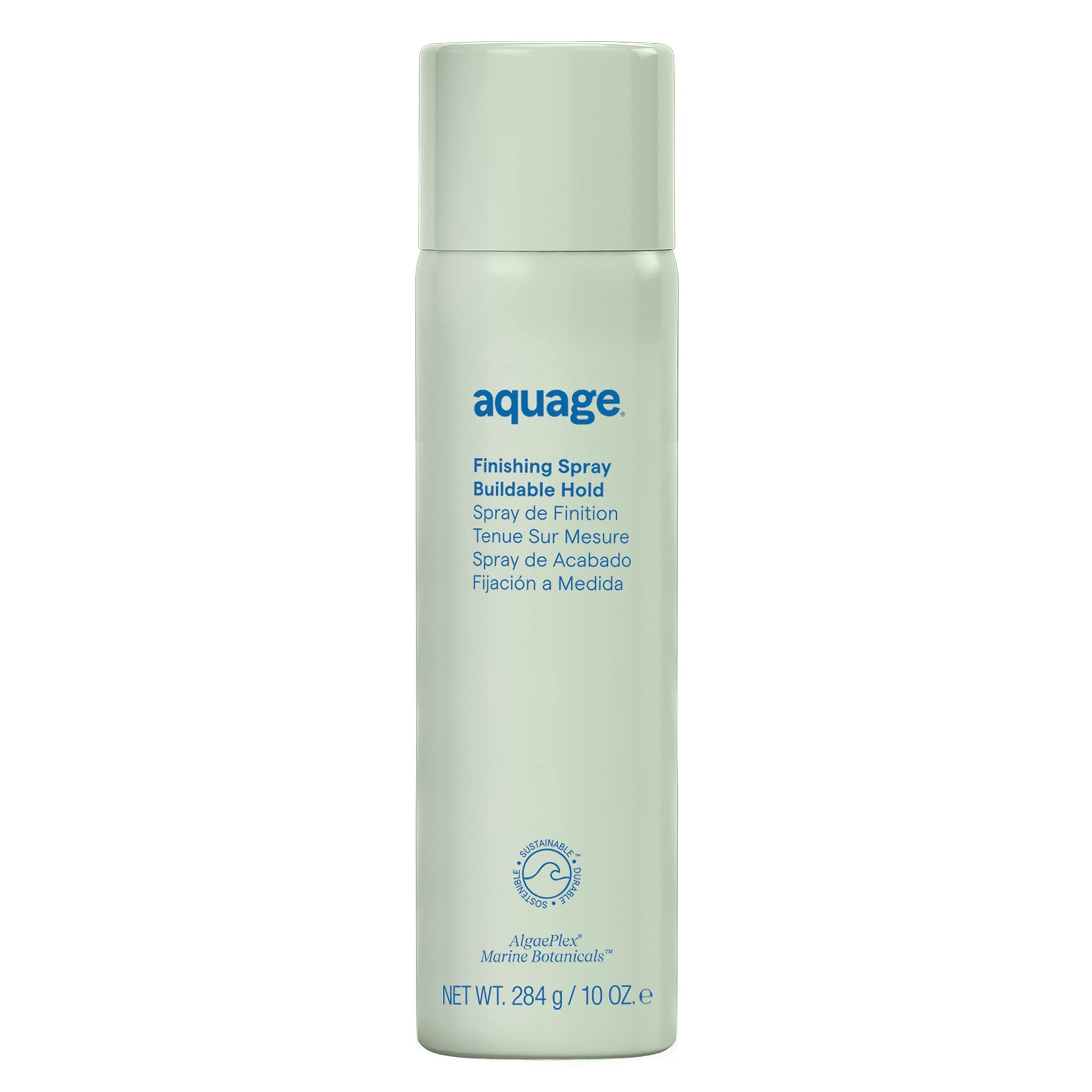 Light Gray Aquage Finishing Hair Spray for Women & Men - Volumizing + Flexible Holding Spray for Shine and Long Lasting Style - Professional Hair Styling Products (3.5 oz)