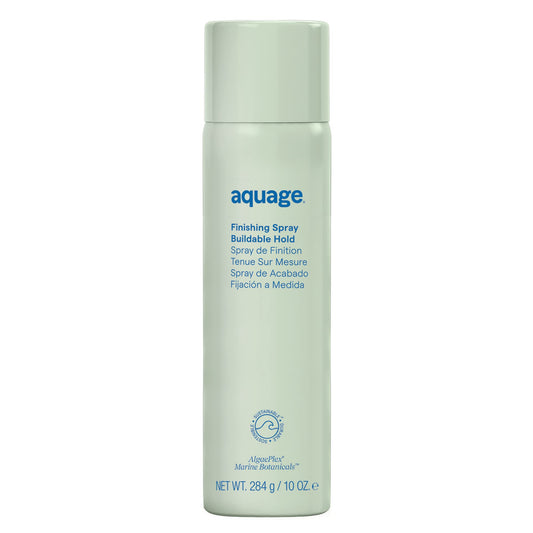 Light Gray Aquage Finishing Hair Spray for Women & Men - Volumizing + Flexible Holding Spray for Shine and Long Lasting Style - Professional Hair Styling Products (3.5 oz)